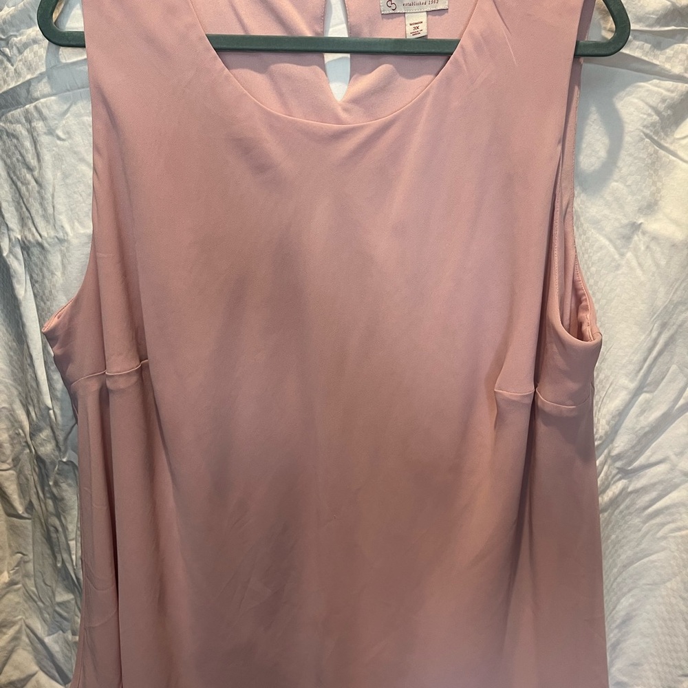 Wilson Light Pink Sleeveless Scoop Neck Tank Top